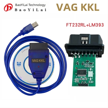 VAG KKL 409 USB interfész diagnosztikai kábel FT232RL chippel, 409.1 kompatibilitás