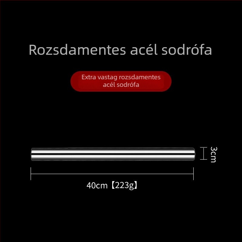 304 rozsdamentes acél tésztanyújtó görgő a gyoza fóliák nyújtásához
