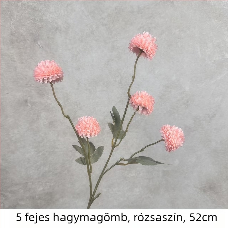 Őszi színvilág, ötágú hagymás gömb, mesterséges selyemvirág – krizantéma és pitypang, otthoni nappali dekoráció