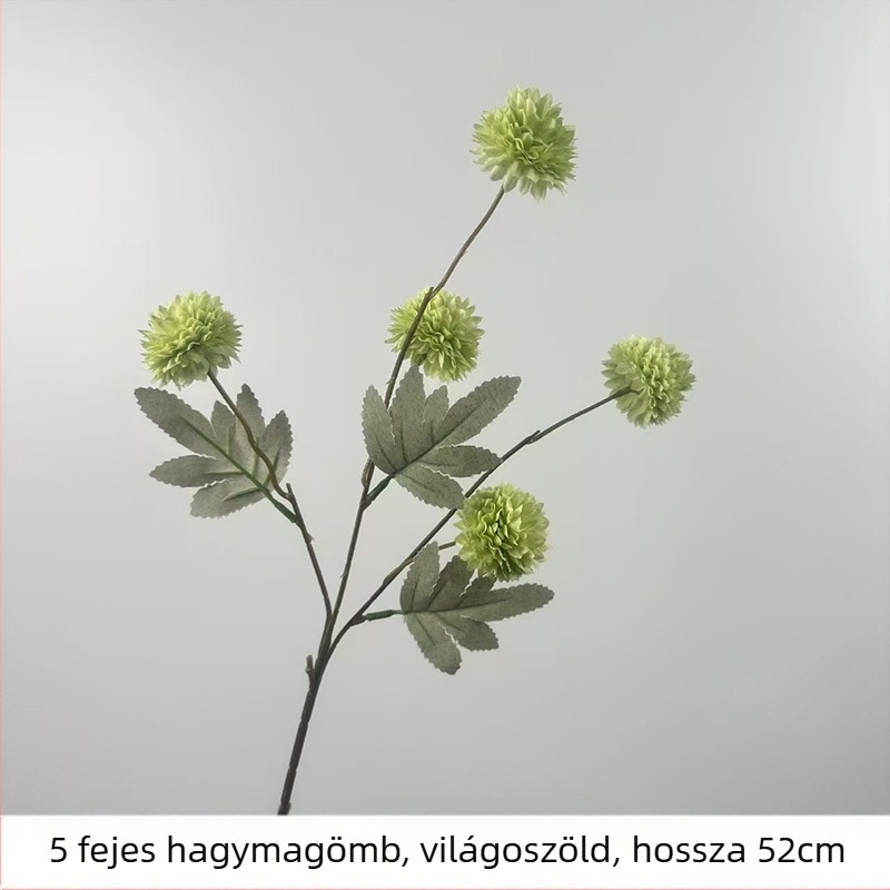 Őszi színvilág, ötágú hagymás gömb, mesterséges selyemvirág – krizantéma és pitypang, otthoni nappali dekoráció