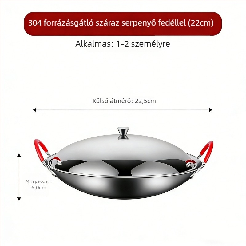 304 rozsdamentes acél alkoholtűzhely kis edénnyel egy személyre, kazettás kialakítás, égési védelem