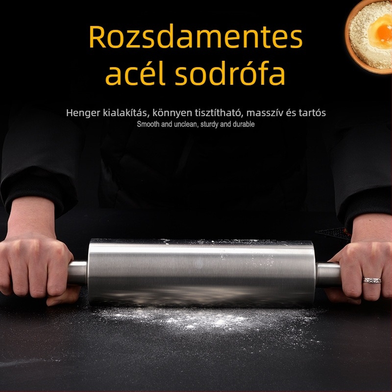 Rozsdamentes acél tészta nyújtó