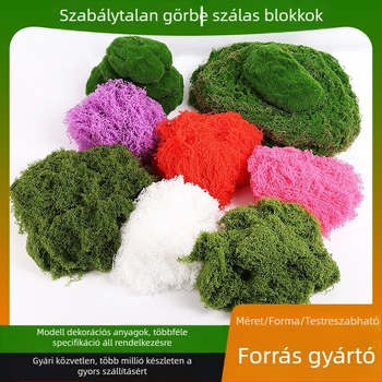 DIY mûmohás – bolyhos moha, filces moha, műfű dekorációhoz kertben és bonsaihoz