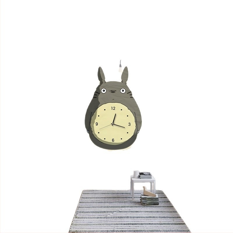 Totoro falióra lámpával a nappaliba – modern dekoratív, magas minőségű