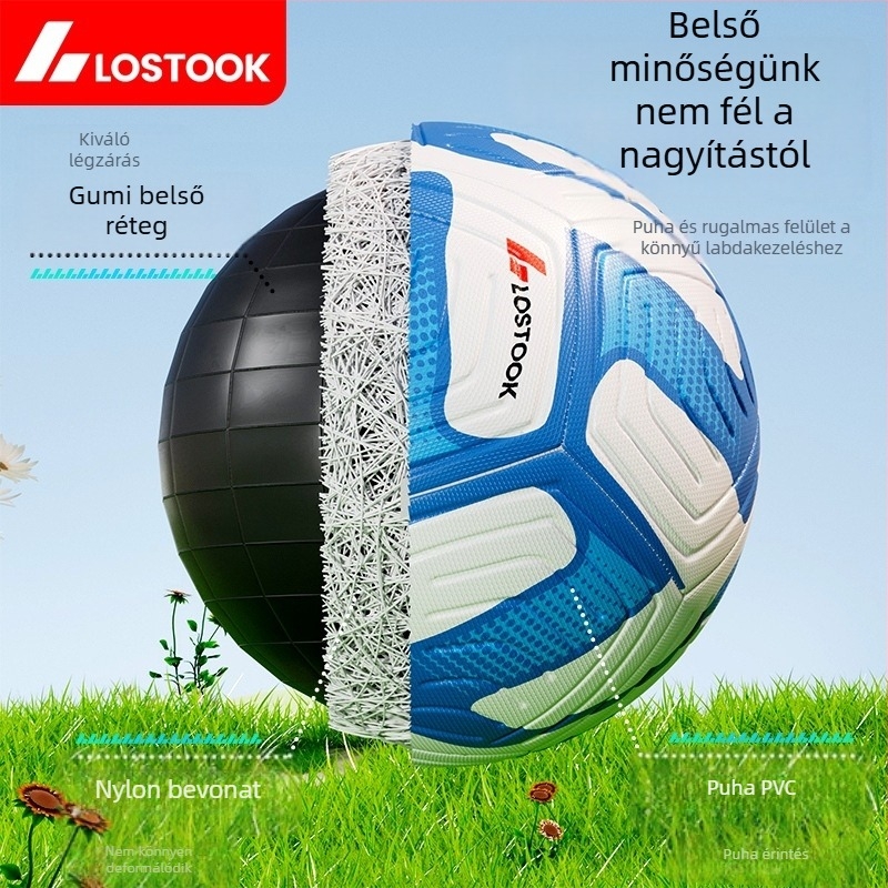 PVC gyermekeknek készült futball-labda, méret 4 és 5, kopásálló edzéslabda
