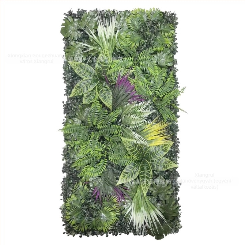 Kültéri műnövény falpanel, 50×100 cm, dekoráció esküvőkre és kiállításokra, bejáratokhoz és erkélyekhez.