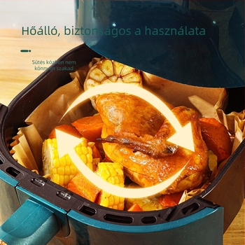 Négyzet alakú légsütőpapír – olajfelszívó, zsírtartó, élelmiszer-biztonsági minőségű, hőálló sütéshez és grillezéshez.