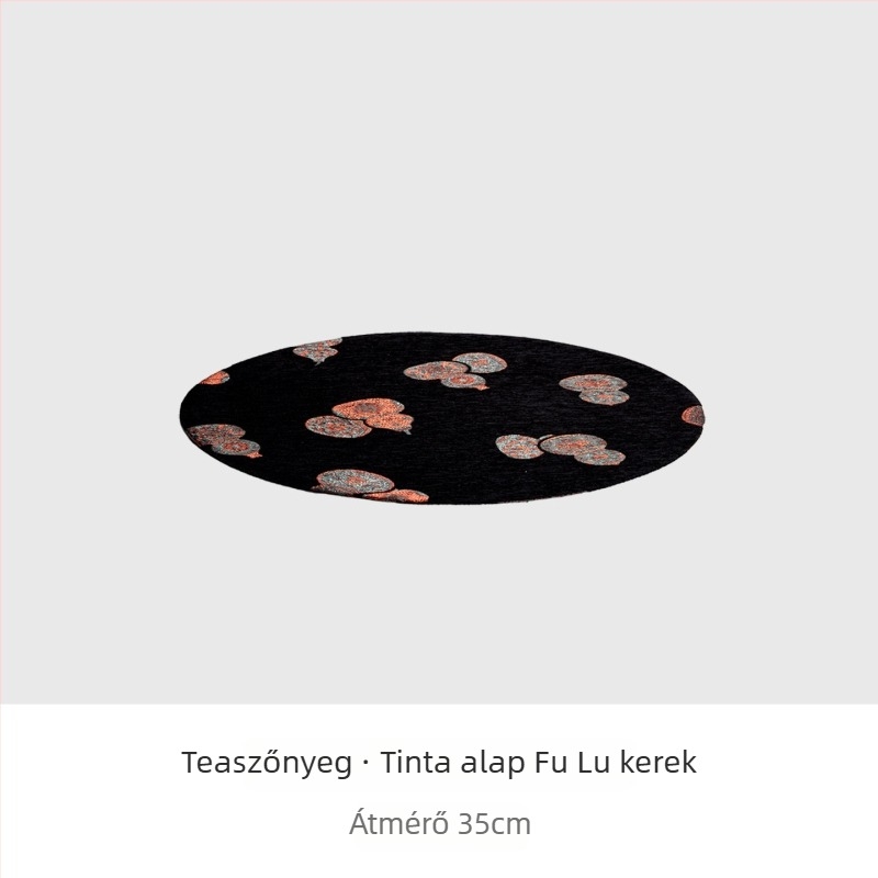 Kínai Zen-stílusú teafőasztal-alátét elegáns brokát mintával, eredeti kivitelezés