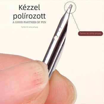 Csere tollhegy, kis kör alakú hegye, extra vékony 0,5/0,38 mm, rozsdamentes acél