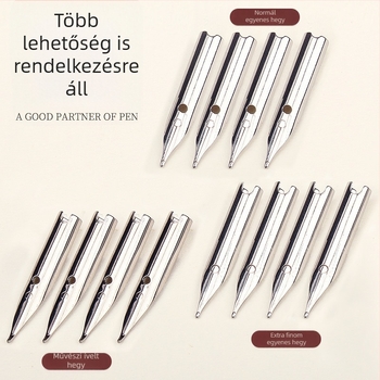 Csere tollhegy, kis kör alakú hegye, extra vékony 0,5/0,38 mm, rozsdamentes acél