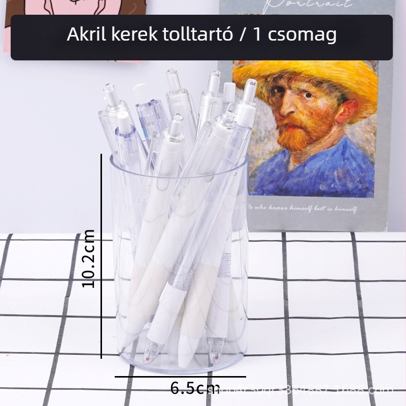 Átlátszó akril tolltartó DIY kozmetikai ecsetekhez – tároló doboz