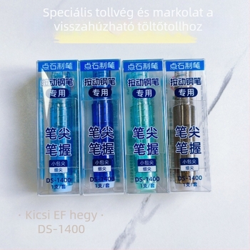DS-1400 Idő-kapszula visszahúzható töltőtoll irídium tollheggyel és EF tollhegy cserélhető markolattal