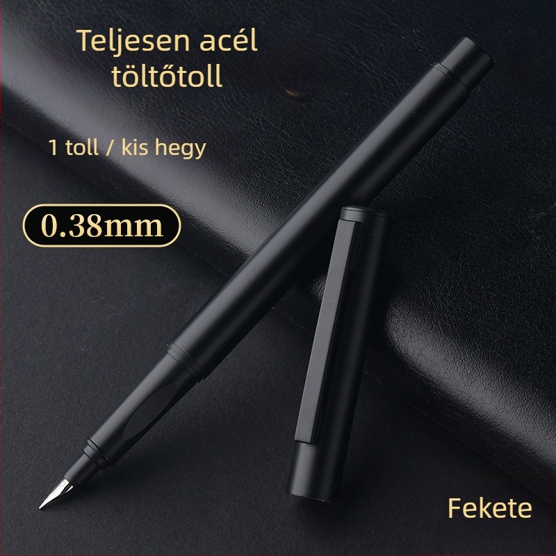Teljes acélból készült toll kaligrafiához, vázlatokhoz és aláíráshoz