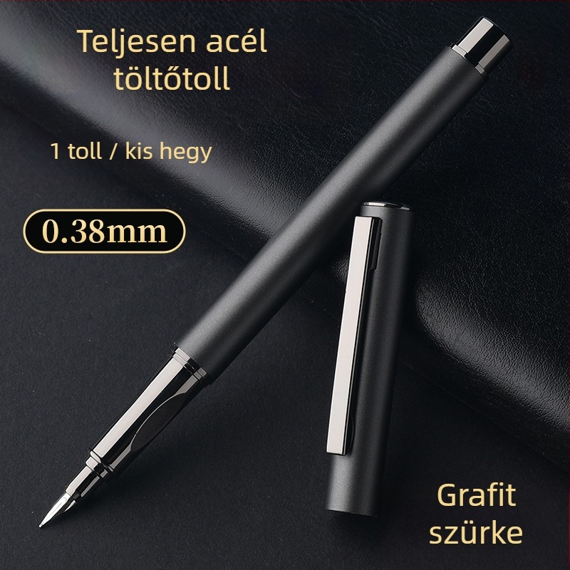Teljes acélból készült toll kaligrafiához, vázlatokhoz és aláíráshoz