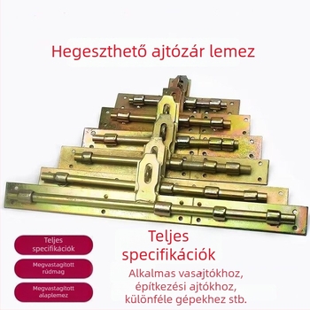 Kovácsolt vas ajtózár hegesztett csappal, régi stílus, bal- és jobbnyitás