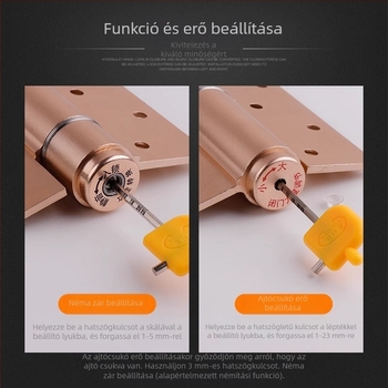 Rejtett ajtópánt lágy-záróval és hidraulikus mechanizmussal, 6 hüvelykes, többfunkciós pánt pozicionálással