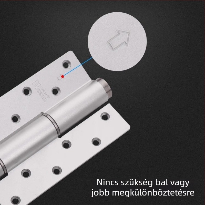 Rejtett ajtópánt lágy-záróval és hidraulikus mechanizmussal, 6 hüvelykes, többfunkciós pánt pozicionálással