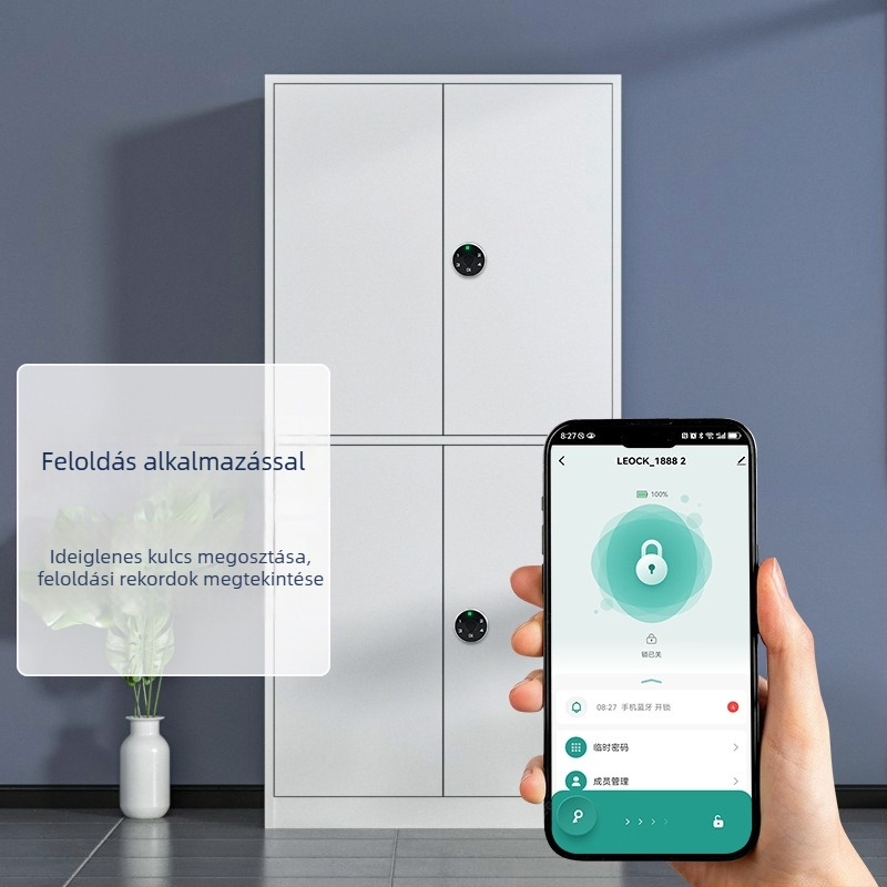 Érintőképernyős jelszavas intelligens zár elektromos fiókokhoz, postaládákhoz, irattartó szekrényekhez, garderobajtókhoz, edzőtermi szekrényekhez és otthoni könyvespolcokhoz