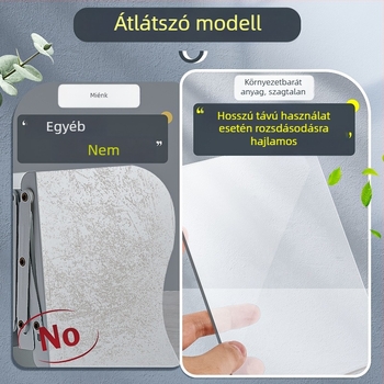 Átlátszó L-alakú könyvtartó íróasztalhoz