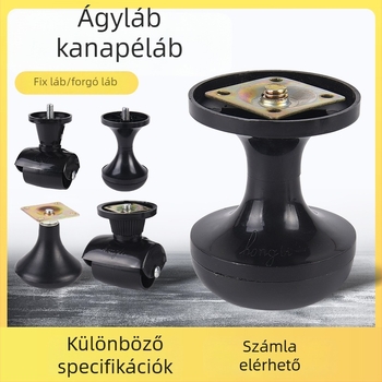 Műanyag bútólábak kanapéhoz és ágyhoz, kürtszerű lábak, univerzális ágylábak és bútordarabok kerekek