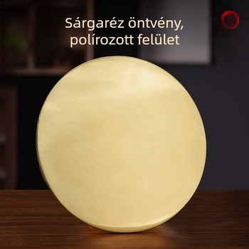 Polírozott sárgaréz Bagua tükör és tizenkét zodiák bronztükör, szilva virág motívummal, négy évszak Béke, esküvői derék tükör