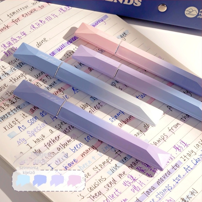 Prizma-gradientszínű kiemelőfilc – élénk színek, nem törölhető, diákoknak