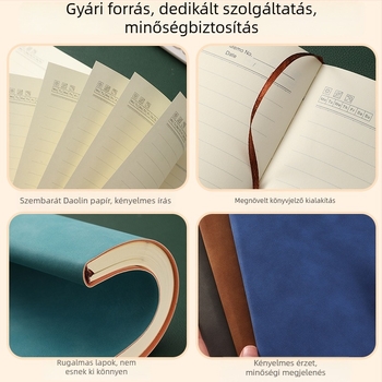 Báránybőrös A5 jegyzetfüzet, nagy méretű B5 formátum, vastag borító, üzleti és irodai megbeszélésekhez jegyzetfüzet, minimalist diák-napló, vállalati testreszabás