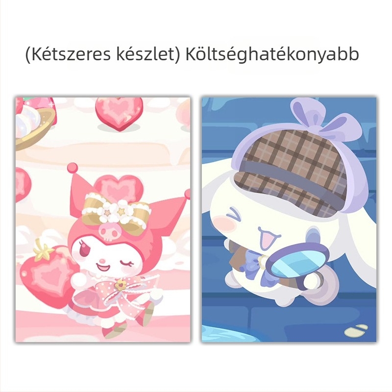 Sanrio édes négyzethálós és vonalas jegyzetfüzet — B5 kemény kötés, A5 négyzethálós, A6 spirálfüzet