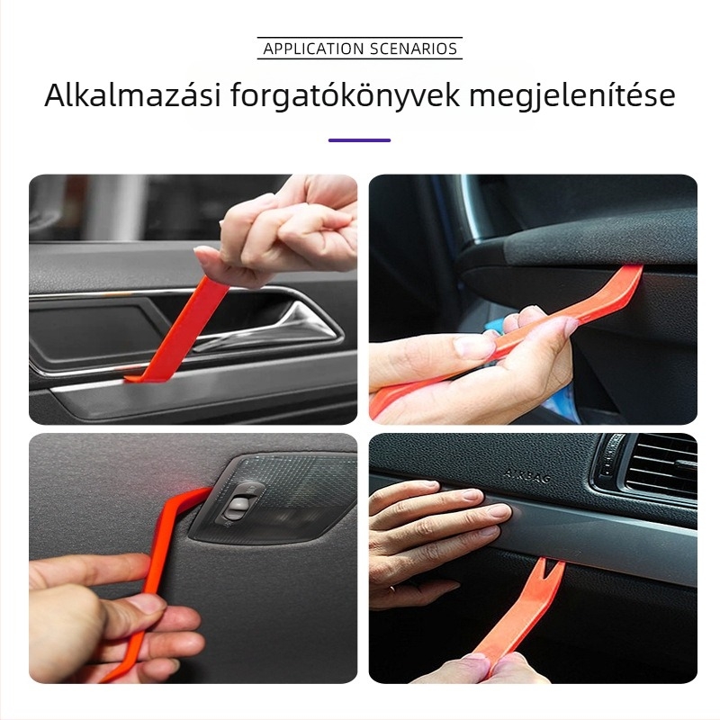 19 részes autóhifi szétszerelő készlet navigációs módosításhoz és belső ajtópanelek szétszereléséhez