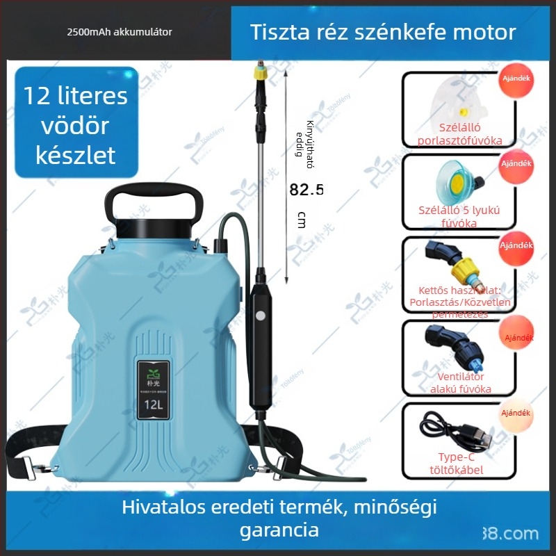 Hátizsákos elektromos permetező kerthez – fertőtlenítés és öntözés