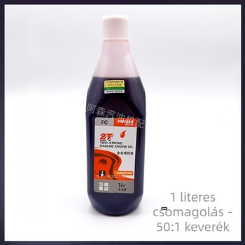 Kétütemű és négyütemű motorolaj kerti gépekhez (fűnyíró, sövénynyíró, permetező, bozótvágó) 1L