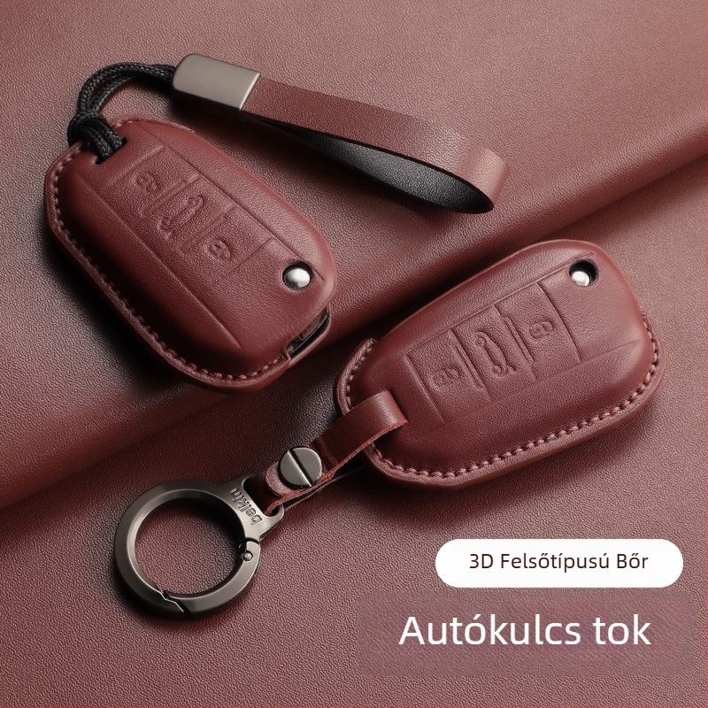 Peugeot 408 kulcstartó tok, kompatibilis a 3008, 508, 4008, 2008 és 5008 modelljeivel – védő kulcstartó