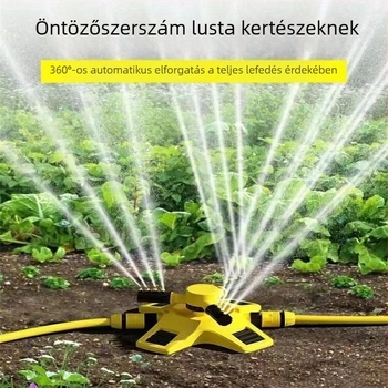 360°-os forgó öntözőfej kerthez, automata öntözés és tájépítés