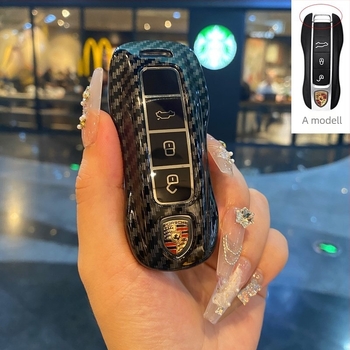 Porsche Cayenne, Taycan, Panamera, Macan és 718/911 kulcsház – ABS szénszálas kivitel