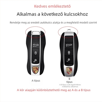 Porsche Cayenne, Taycan, Panamera, Macan és 718/911 kulcsház – ABS szénszálas kivitel