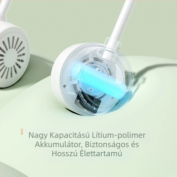 Összecsukható nyakventilátor, hordozható kültéri elektromos ventilátor, csendes, lapát nélküli mini ventilátor