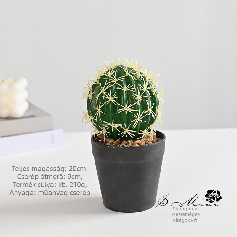 Mesterséges trópusi kaktusz, mini bonsai, otthoni dekoráció