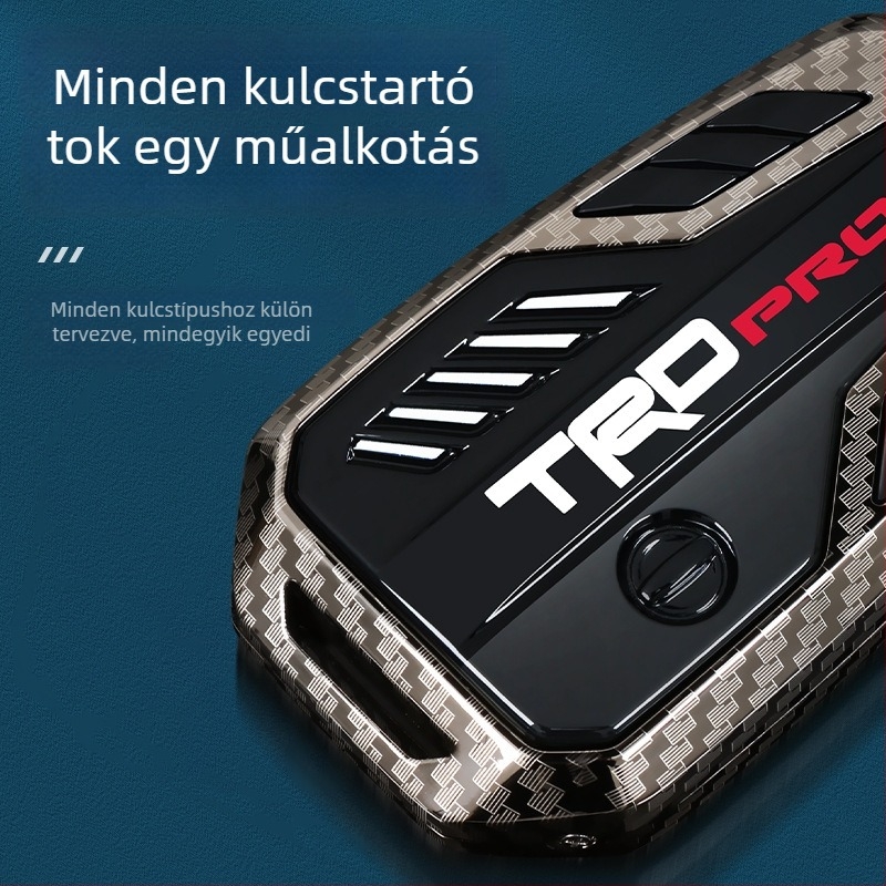 Toyota kulcstartó tok Camry, Prado, Levin, Highlander, RAV4, Sienna és Avalon modellhez — cinkötvözet