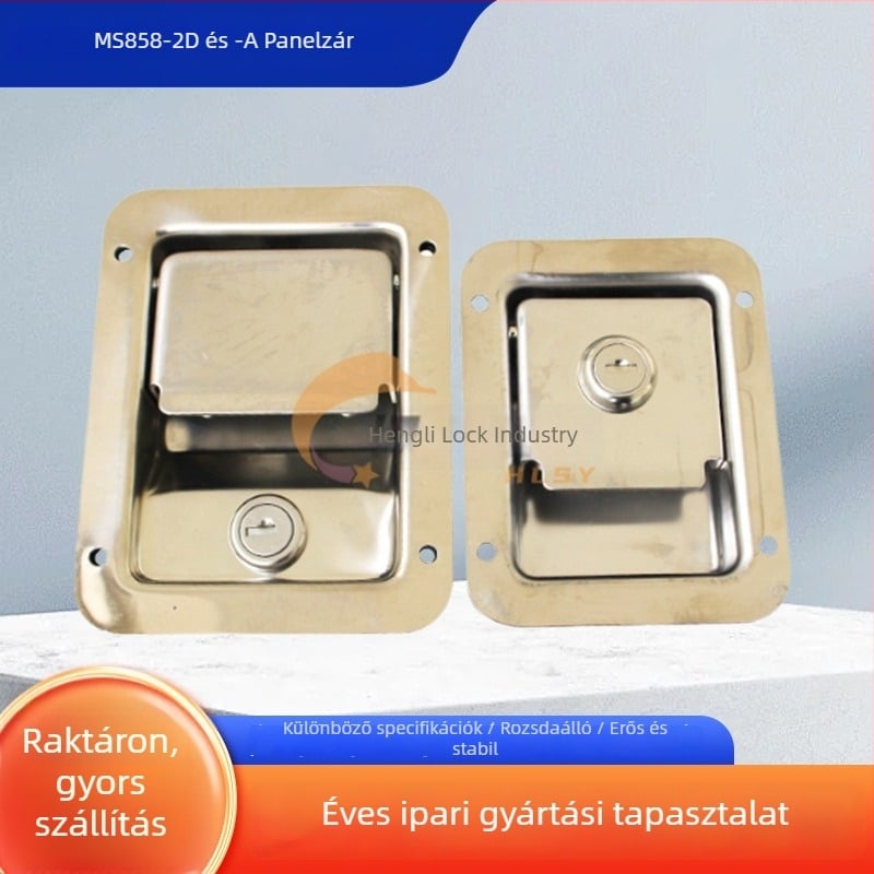 MS858-2D/858-A mortise zár acél ajtókhoz, szekrényekhez és elektromos szekrényekhez