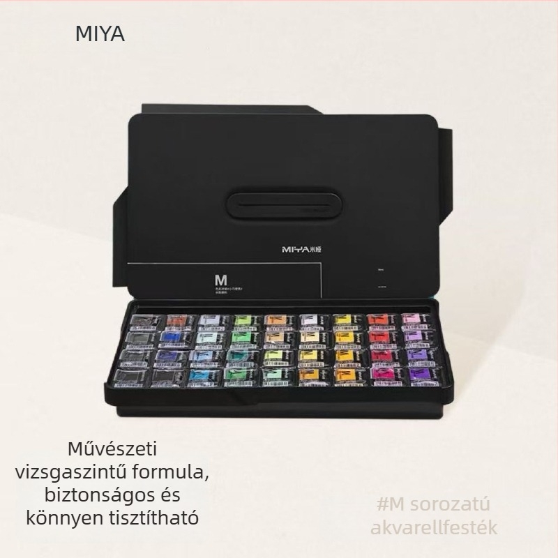 Mia gouache 24 színű, 30 ml-es művészeti készlet, hordozható kezdőcsomag M7