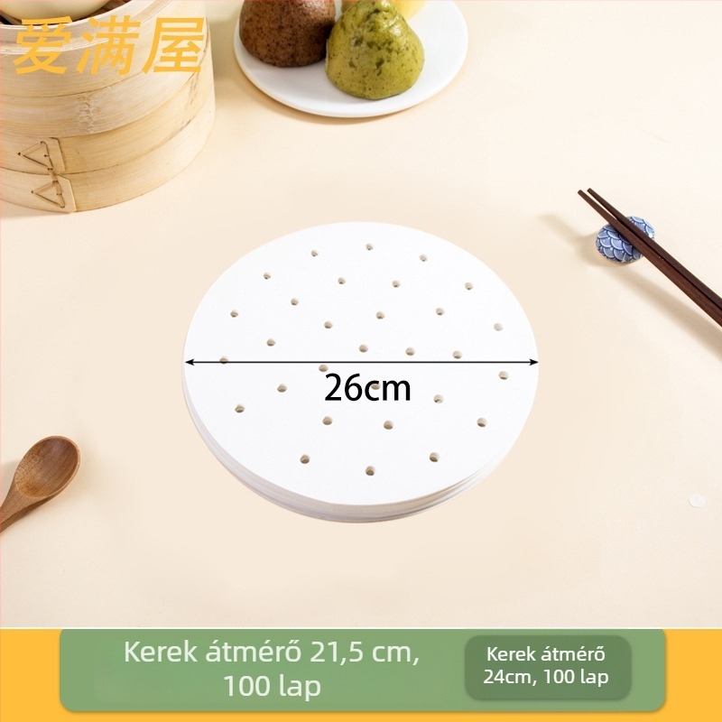 Szilikonolajos gőzölőpapír, nem tapad, élelmiszer-minőségű, 100 lap
