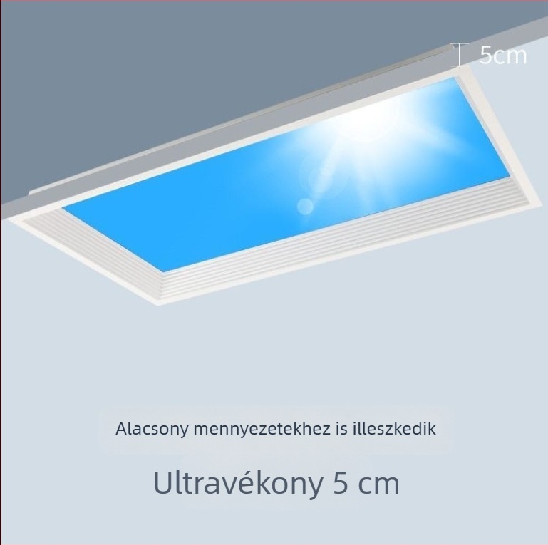 Beépített mennyezeti Sky Light lámpa konyha és fürdőszoba számára, kék égbolt fény