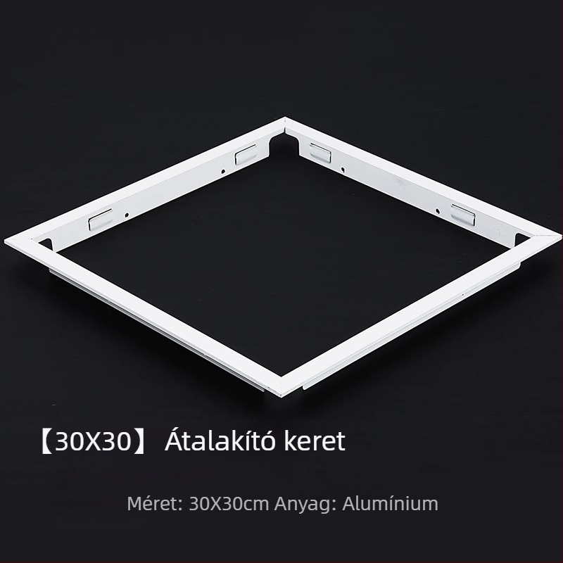 Integrált mennyezeti átalakító keret fürdőszobai LED világítással, 30x30 és 30x60 alumínium ötvözet keret kiegészítők