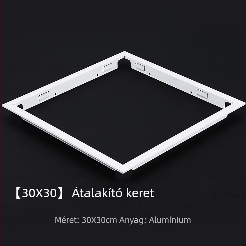 Integrált mennyezeti átalakító keret fürdőszobai LED világítással, 30x30 és 30x60 alumínium ötvözet keret kiegészítők