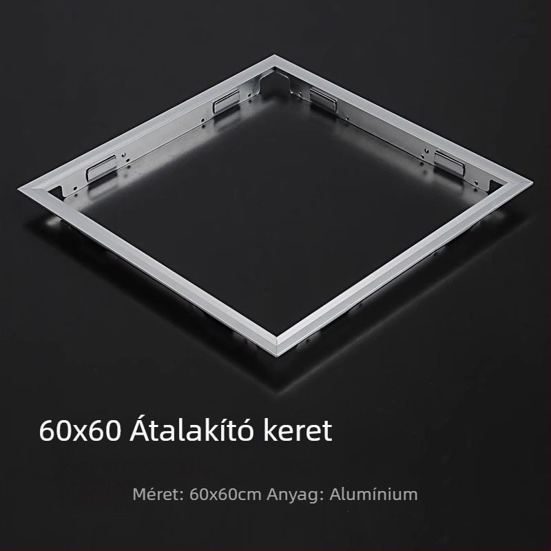 Integrált mennyezeti átalakító keret fürdőszobai LED világítással, 30x30 és 30x60 alumínium ötvözet keret kiegészítők