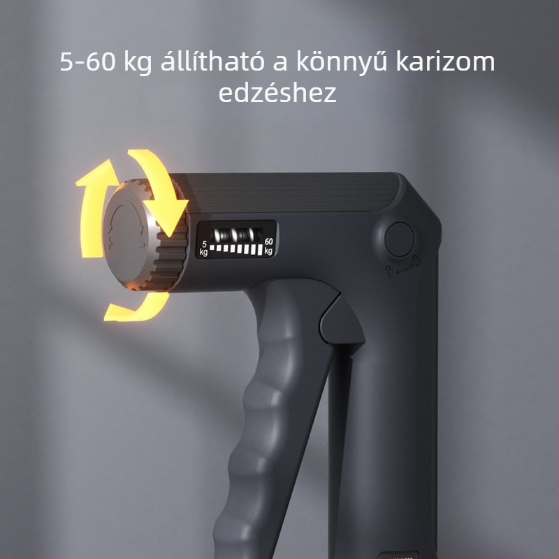 Fogáserő-edző készülék kéz- és ujjak számára, rehabilitáció és edzés, ujjnyomás-számlálóval