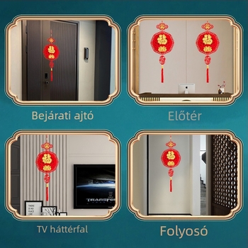 Fu kínai csomó függő a Tavaszi Fesztiválra — nappali falidekoráció