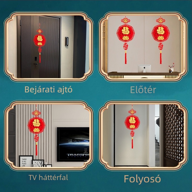 Fu kínai csomó függő a Tavaszi Fesztiválra — nappali falidekoráció