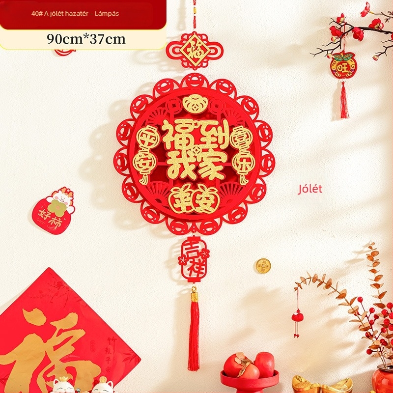 Fu kínai csomó függő a Tavaszi Fesztiválra — nappali falidekoráció
