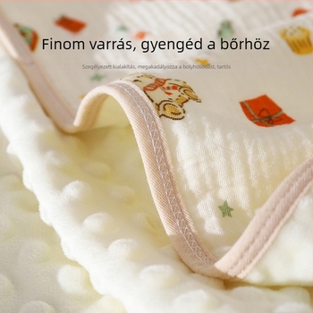100% pamutból készült újszülött csomagoló kendő pöttyös mintával, négy évszakos használatra